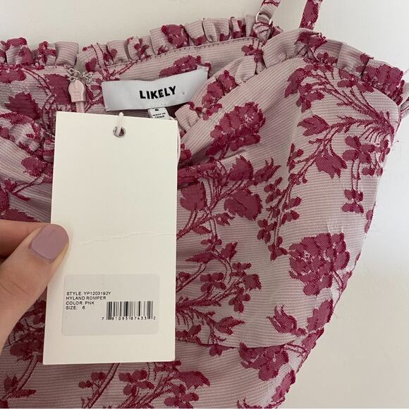 NWT Likely Hyland Pink Floral Romper - Picture 10 of 11